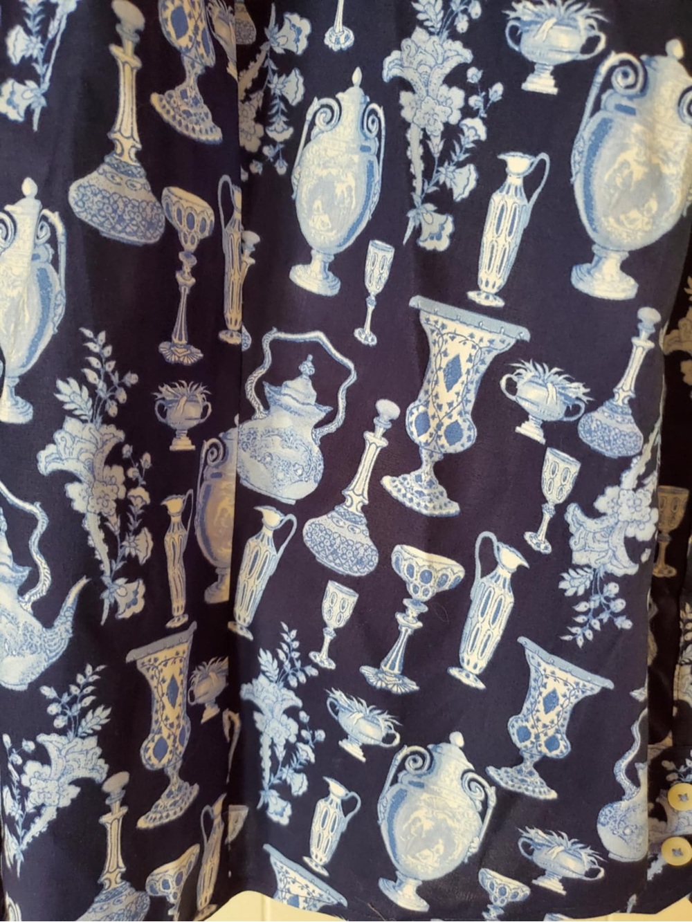 TALBOTS Non Iron Perfect Shirt • Antique Vases • Contrast Stripe Classic 16 - Picture 4 of 8